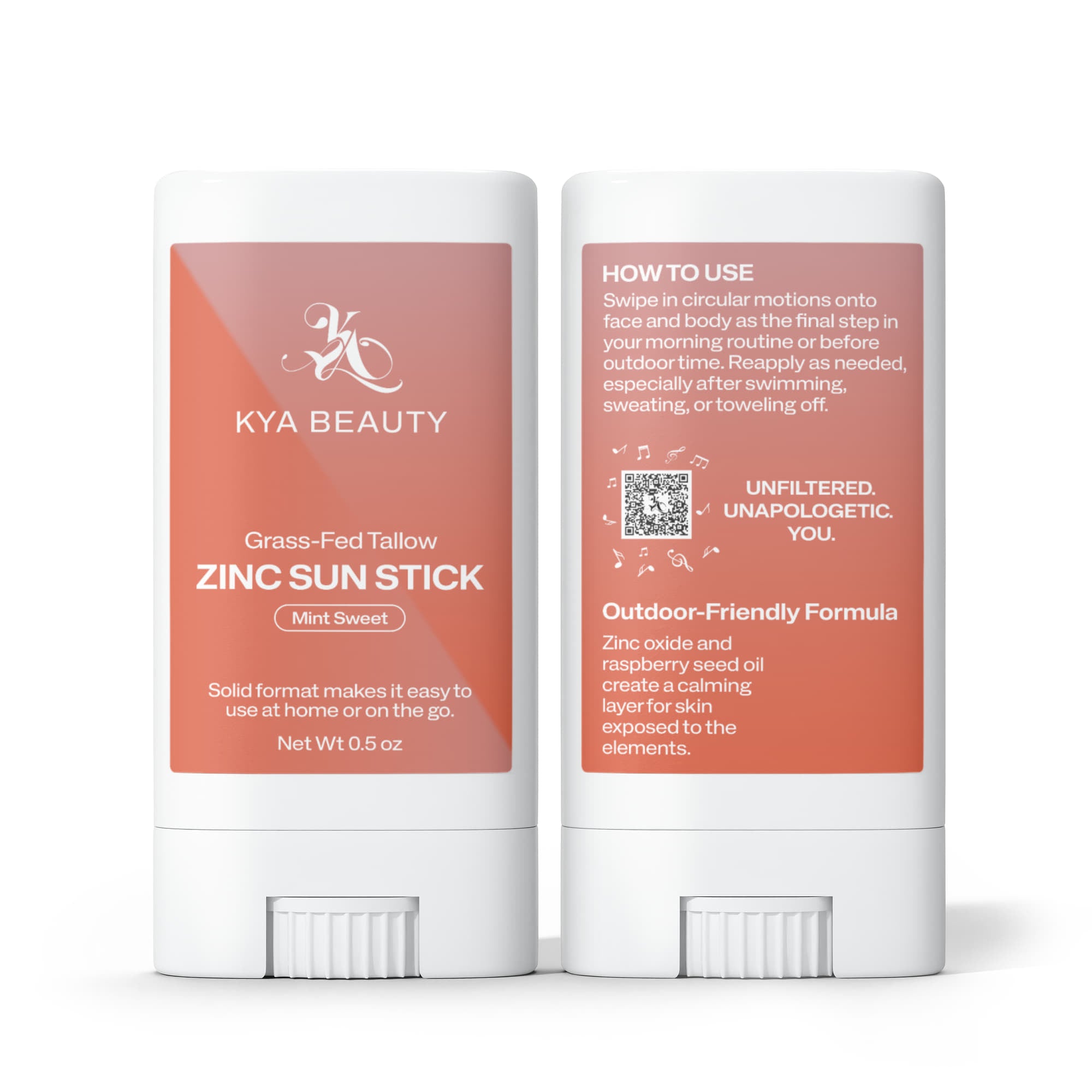 2 Pack Tallow Zinc Sun Stick
