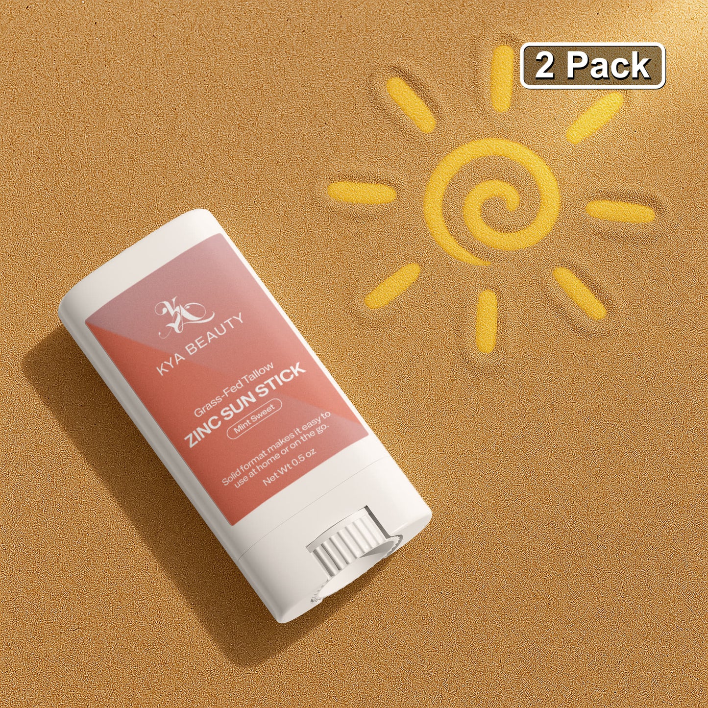 2 Pack Tallow Zinc Sun Stick