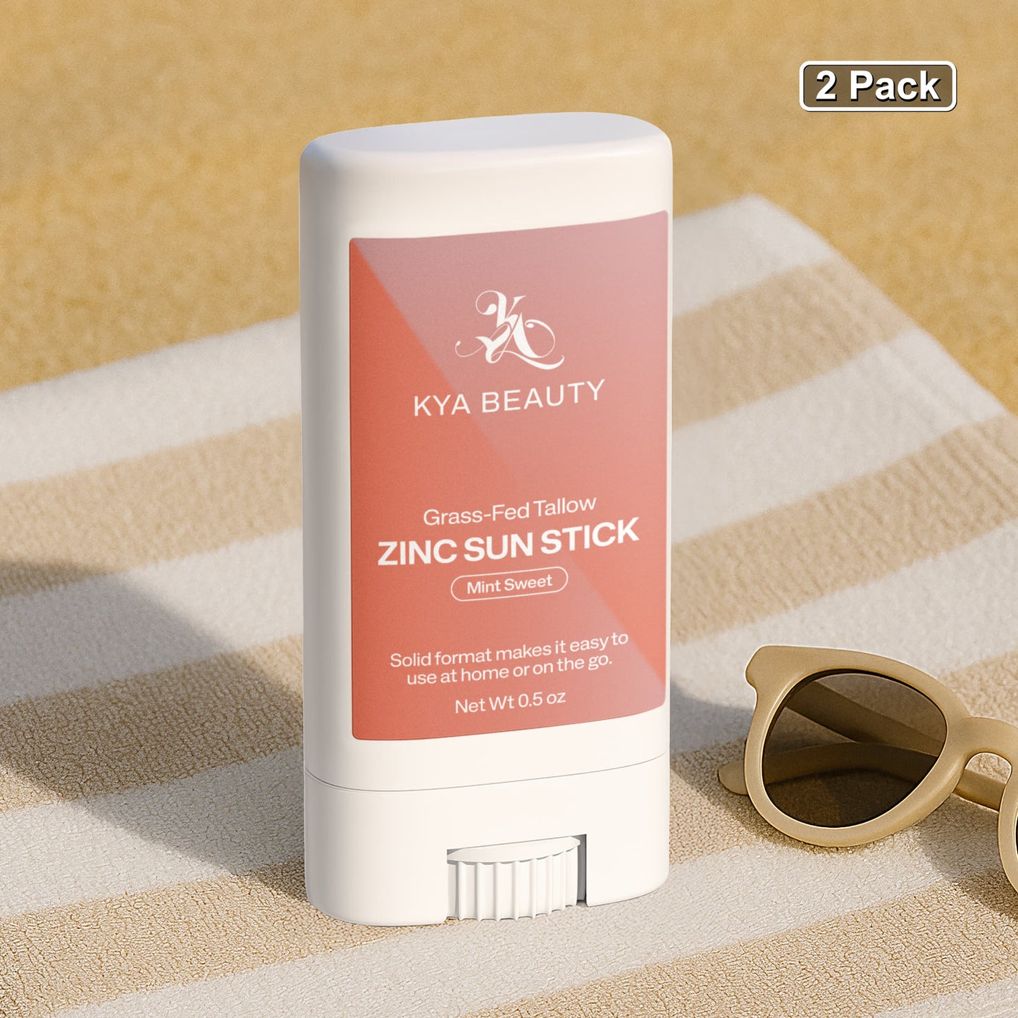 2 Pack Tallow Zinc Sun Stick